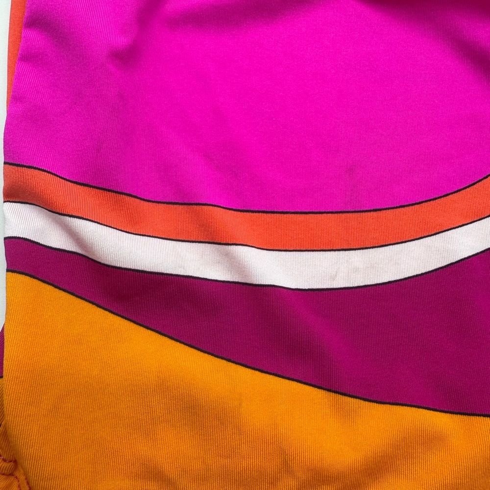 Trina Turk Vivid Vista Pink and Orange Wide Leg Cover up Pants, Size XL - Picture 11 of 12